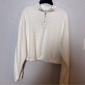 Reebok Cream Half-Zip Women's Sweater